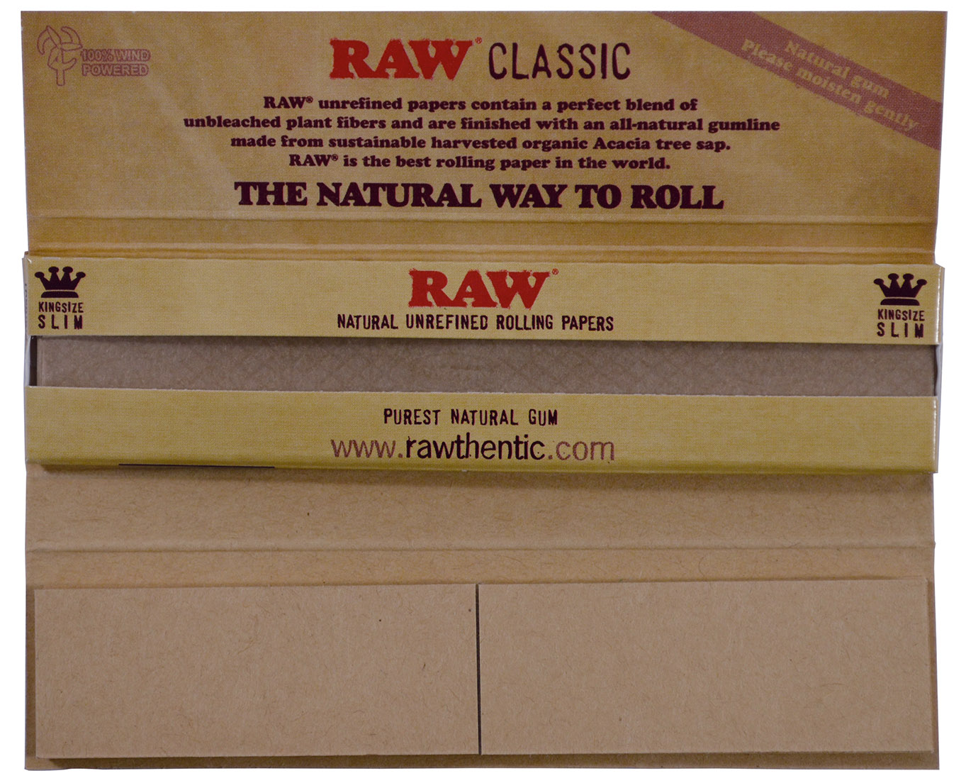 RAW Classic Connoisseur Zigarettenpapier – King Size Slim, Mit Tips, 5 Heftchen